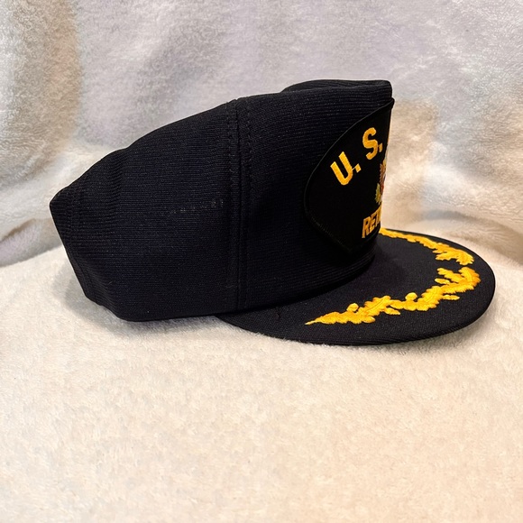 U S ARMY  CAP  " US ARMY RETIRED “COLOR NAVY BLUE Adjustable USED - Picture 4 of 11